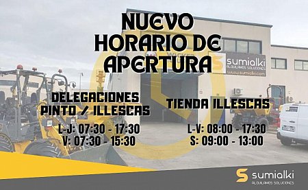 Sumialki soluciones: nuevo horario de atención al público